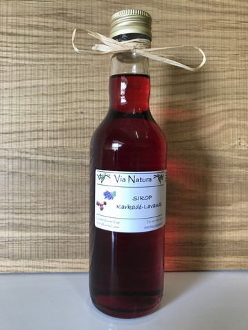 Sirop Karkadé-Lavande